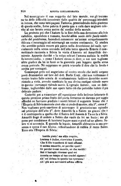 Rivista contemporanea di scienze, lettere, arti e teatri