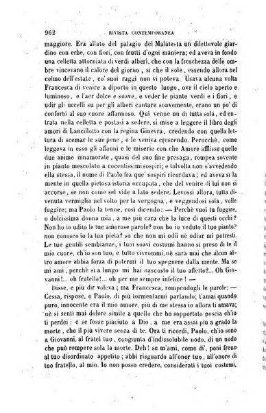 Rivista contemporanea di scienze, lettere, arti e teatri