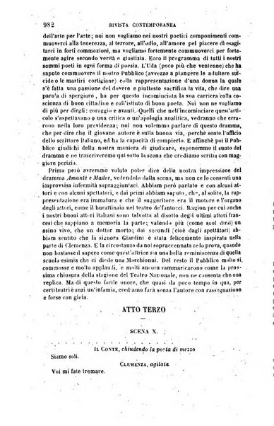 Rivista contemporanea di scienze, lettere, arti e teatri