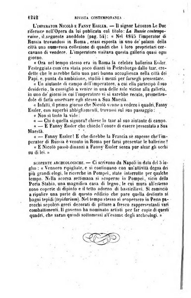 Rivista contemporanea di scienze, lettere, arti e teatri