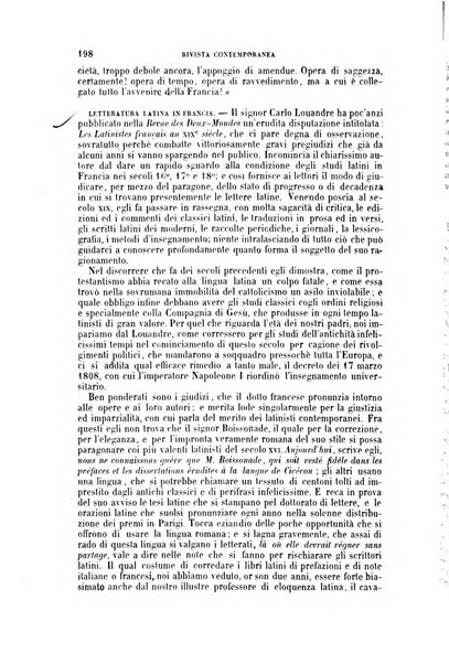 Rivista contemporanea di scienze, lettere, arti e teatri