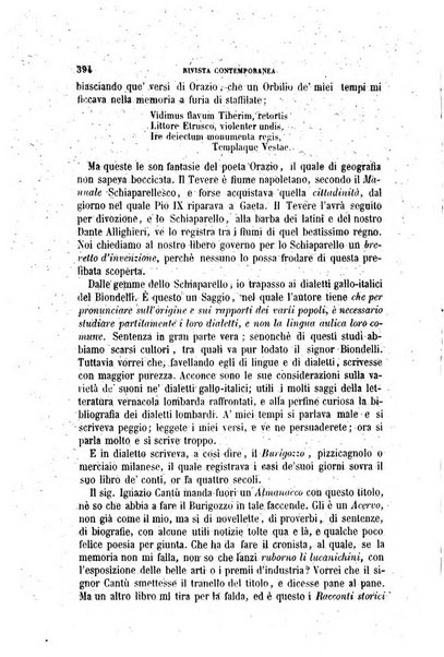 Rivista contemporanea di scienze, lettere, arti e teatri