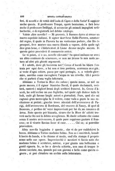 Rivista contemporanea di scienze, lettere, arti e teatri