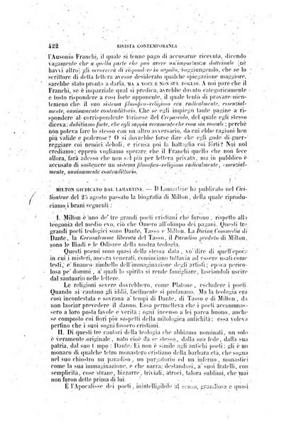 Rivista contemporanea di scienze, lettere, arti e teatri