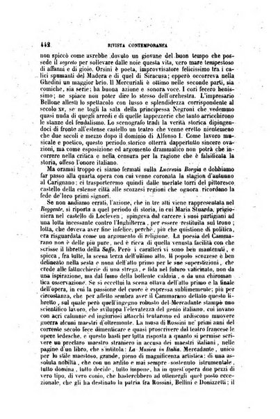 Rivista contemporanea di scienze, lettere, arti e teatri