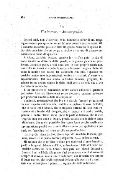 Rivista contemporanea di scienze, lettere, arti e teatri