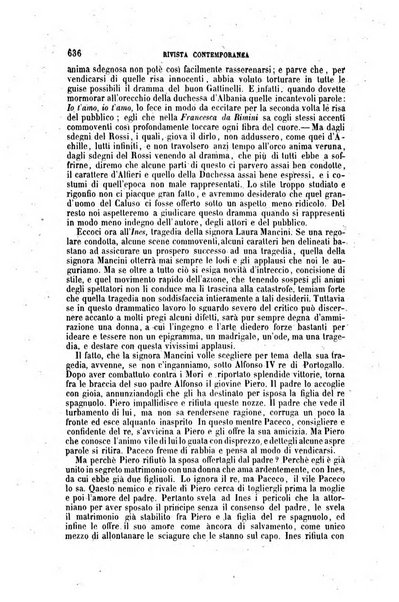 Rivista contemporanea di scienze, lettere, arti e teatri