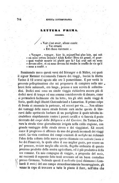 Rivista contemporanea di scienze, lettere, arti e teatri