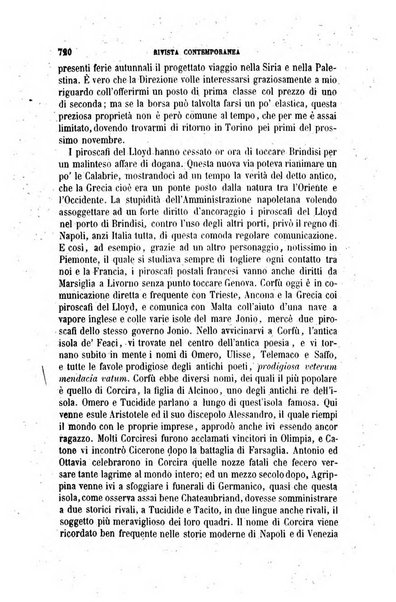 Rivista contemporanea di scienze, lettere, arti e teatri