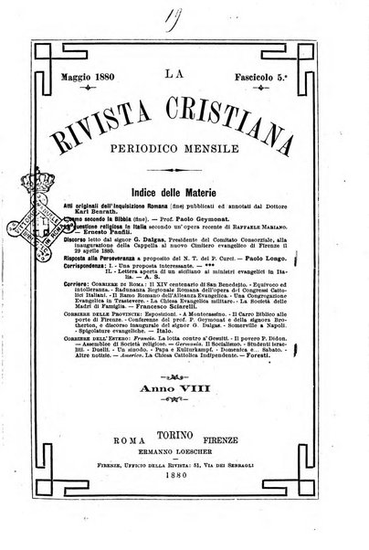 La rivista cristiana periodico mensile