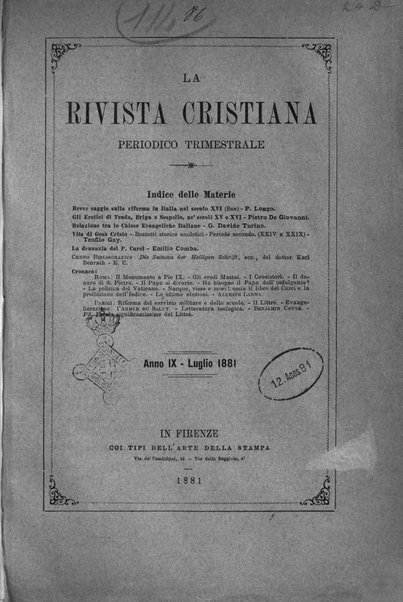 La rivista cristiana periodico mensile