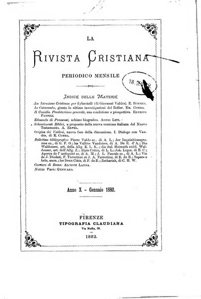 La rivista cristiana periodico mensile