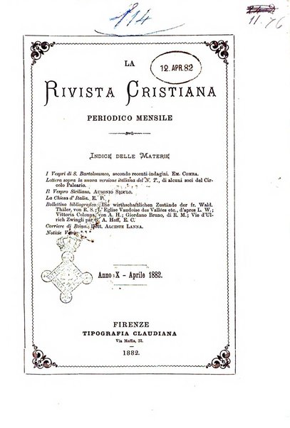 La rivista cristiana periodico mensile