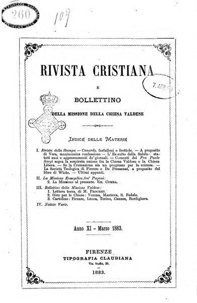 La rivista cristiana periodico mensile