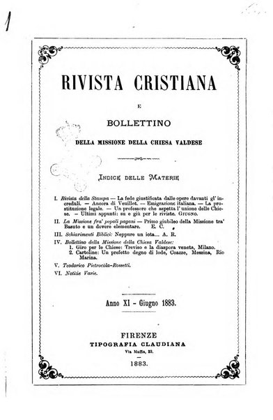 La rivista cristiana periodico mensile