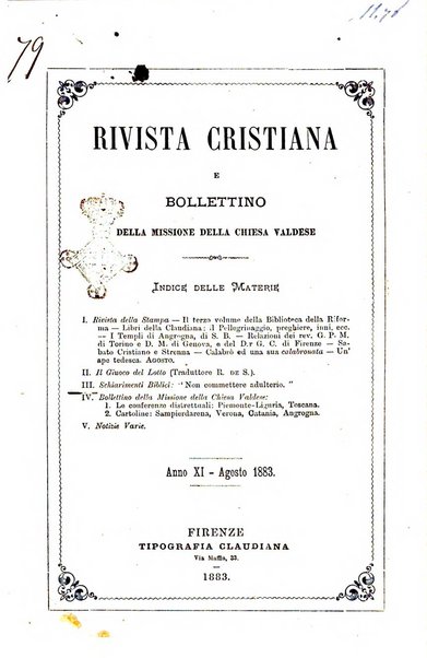 La rivista cristiana periodico mensile