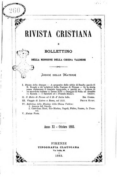 La rivista cristiana periodico mensile