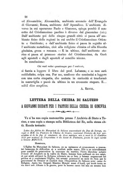 La rivista cristiana periodico mensile