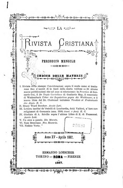 La rivista cristiana periodico mensile