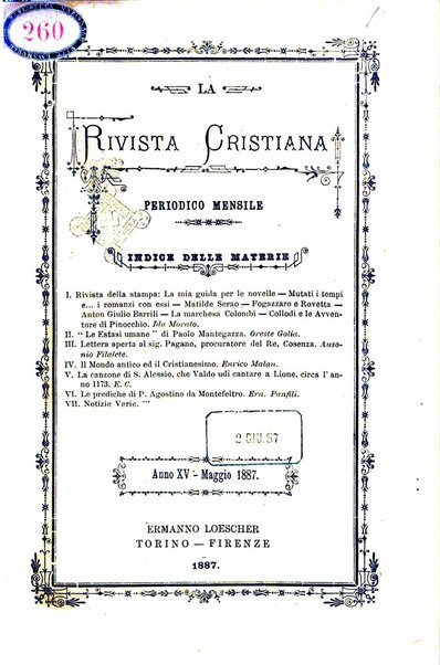 La rivista cristiana periodico mensile