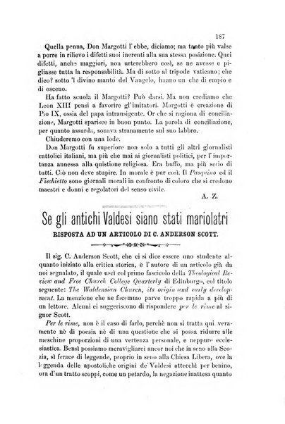 La rivista cristiana periodico mensile