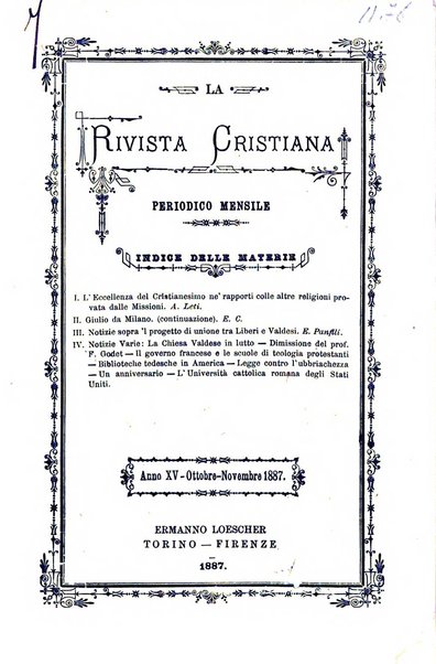 La rivista cristiana periodico mensile