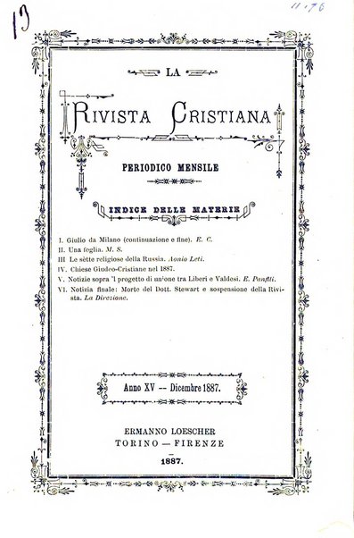 La rivista cristiana periodico mensile