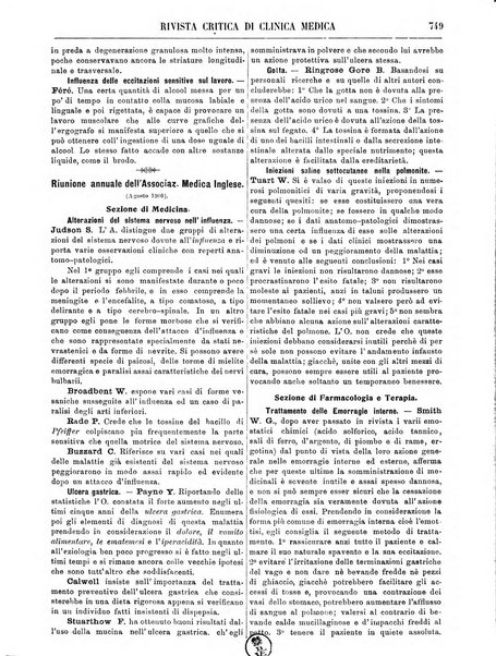 Rivista critica di clinica medica