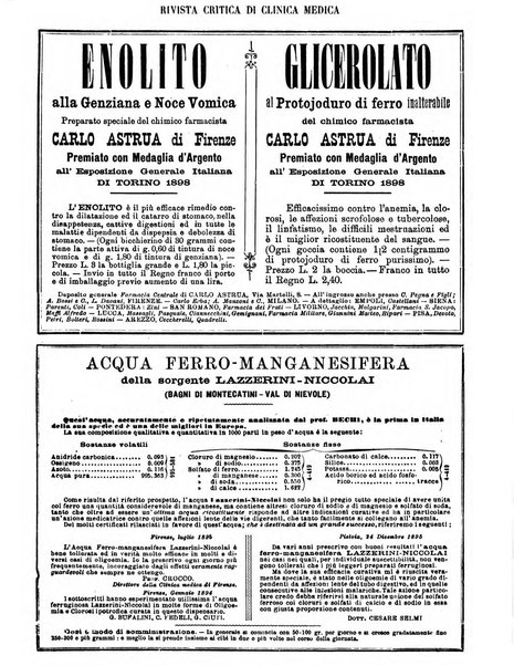 Rivista critica di clinica medica