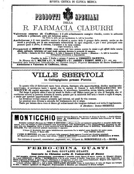 Rivista critica di clinica medica