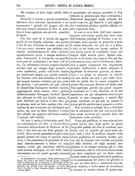 Rivista critica di clinica medica