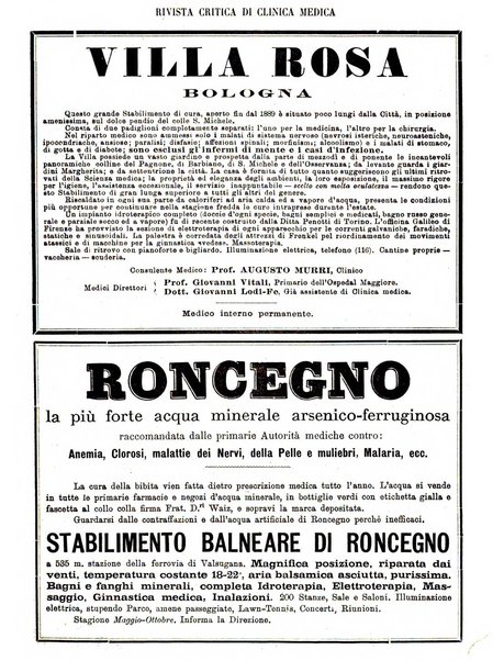 Rivista critica di clinica medica