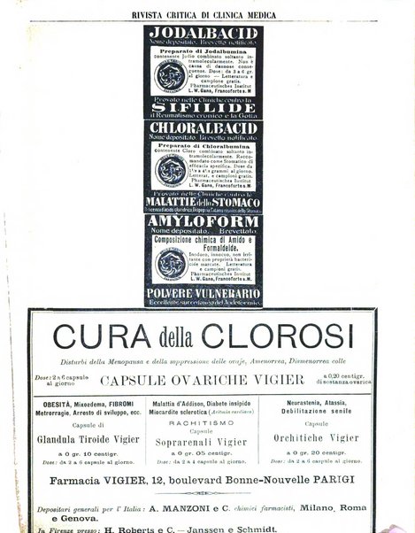 Rivista critica di clinica medica