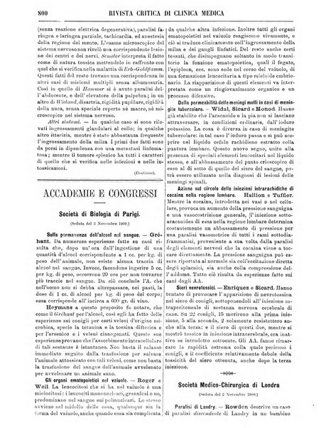 Rivista critica di clinica medica