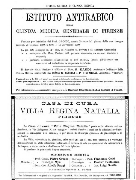 Rivista critica di clinica medica