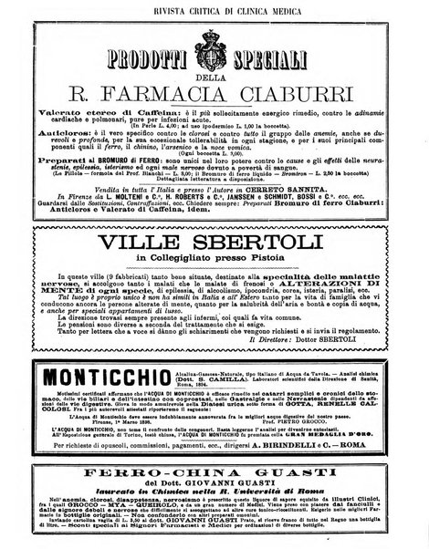 Rivista critica di clinica medica