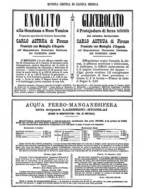 Rivista critica di clinica medica