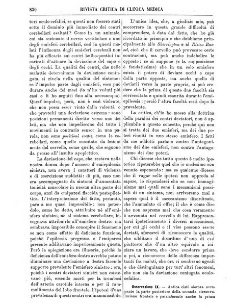 Rivista critica di clinica medica