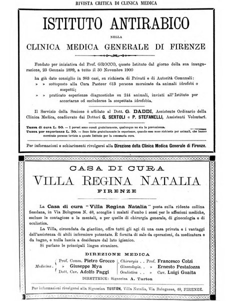 Rivista critica di clinica medica