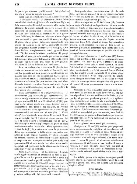 Rivista critica di clinica medica