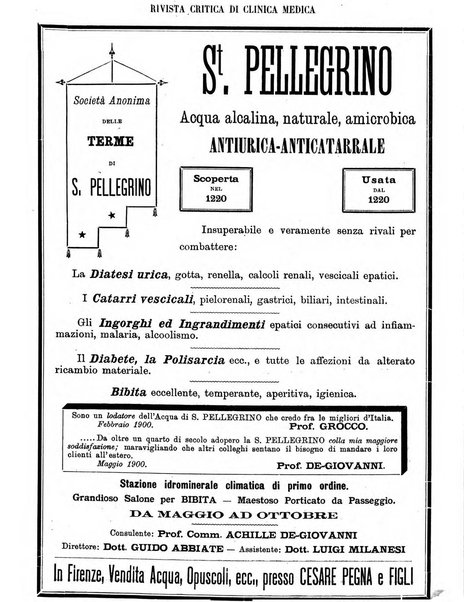 Rivista critica di clinica medica