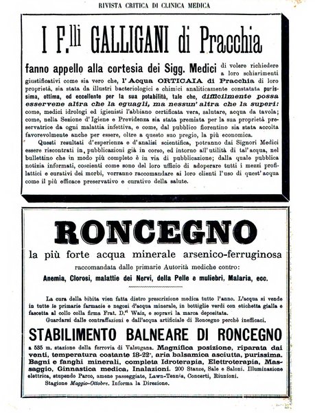 Rivista critica di clinica medica