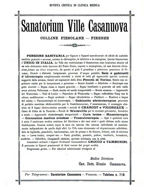 Rivista critica di clinica medica