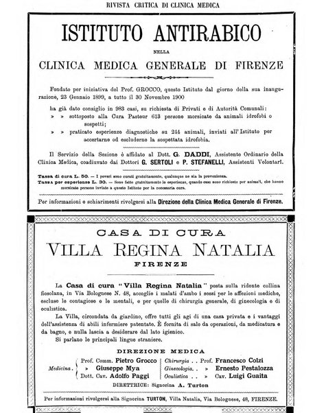 Rivista critica di clinica medica