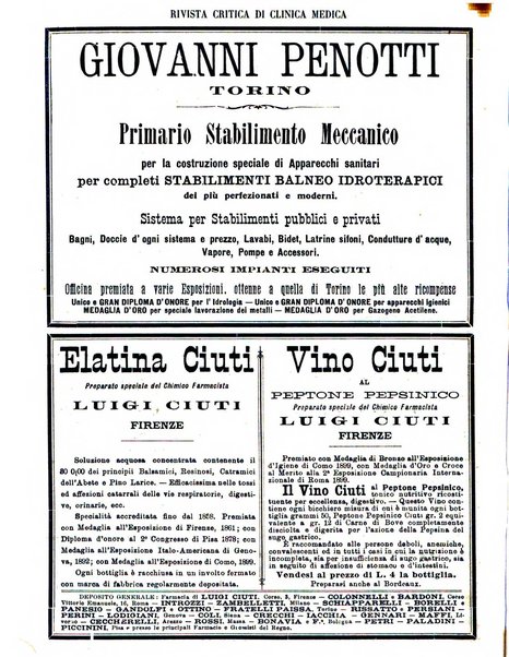 Rivista critica di clinica medica