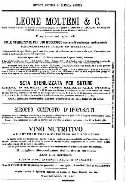 Rivista critica di clinica medica