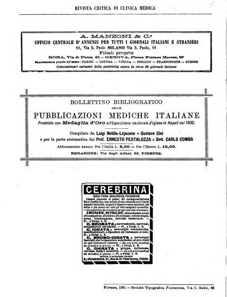 Rivista critica di clinica medica