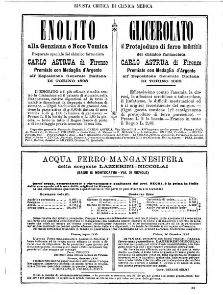 Rivista critica di clinica medica