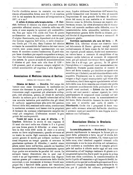 Rivista critica di clinica medica