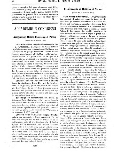 Rivista critica di clinica medica